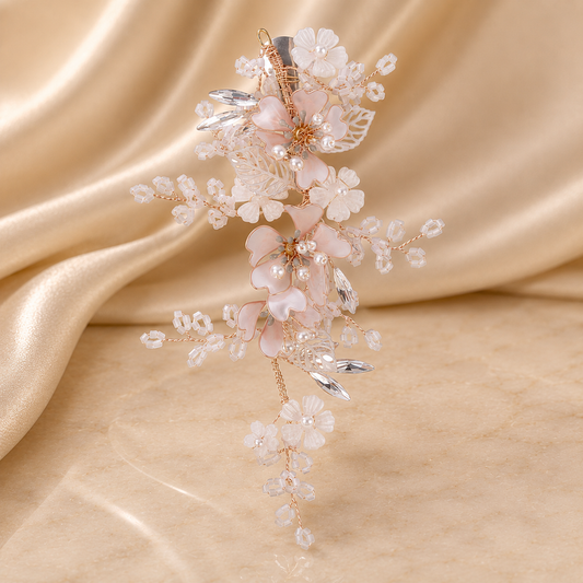 Alyssum Peach Hair Piece