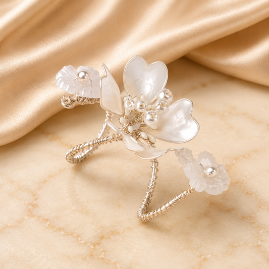 Aurelia White Ring