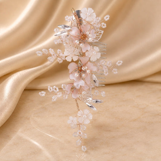 Alyssum Peach Hair Piece